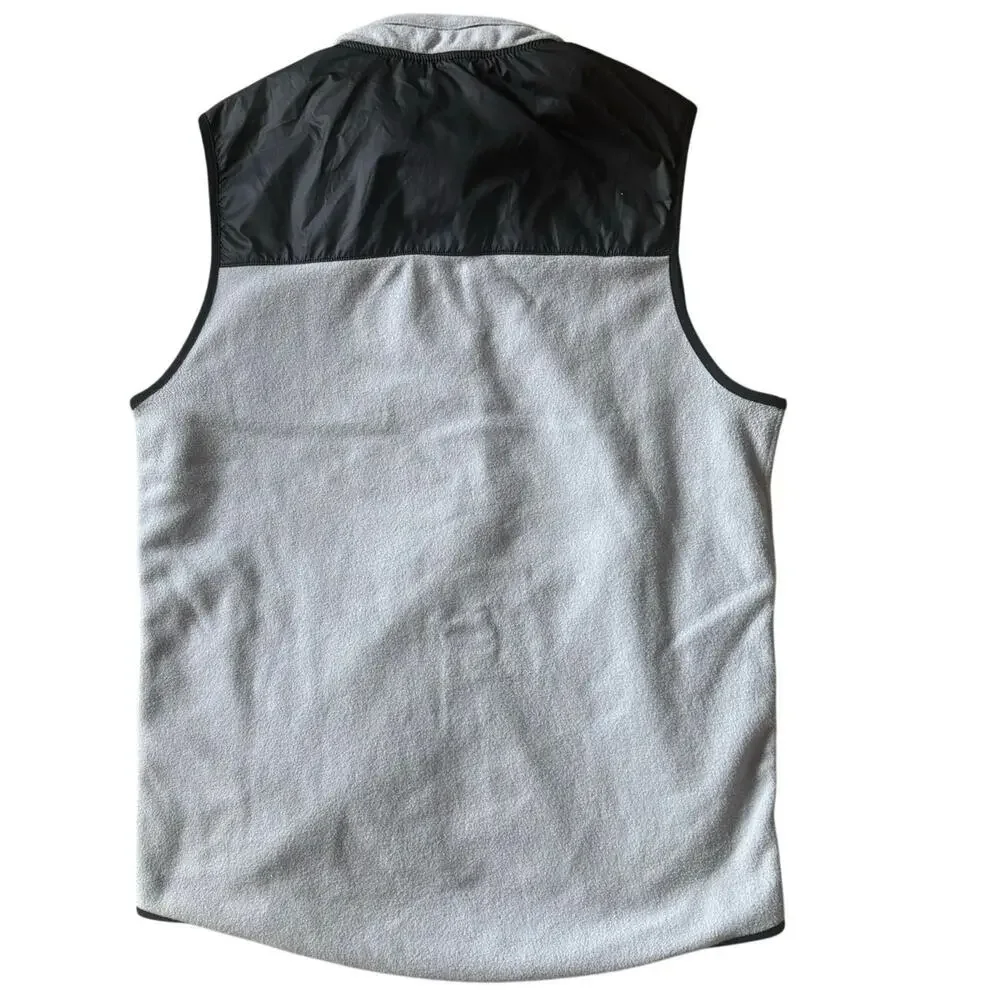 Men's Nike Full‎ Zip Vest zip out hood Large Gray 679418-063
